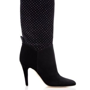 Tamara Mellon Ziggy Boots Black Sparkles Heels NIB Italy